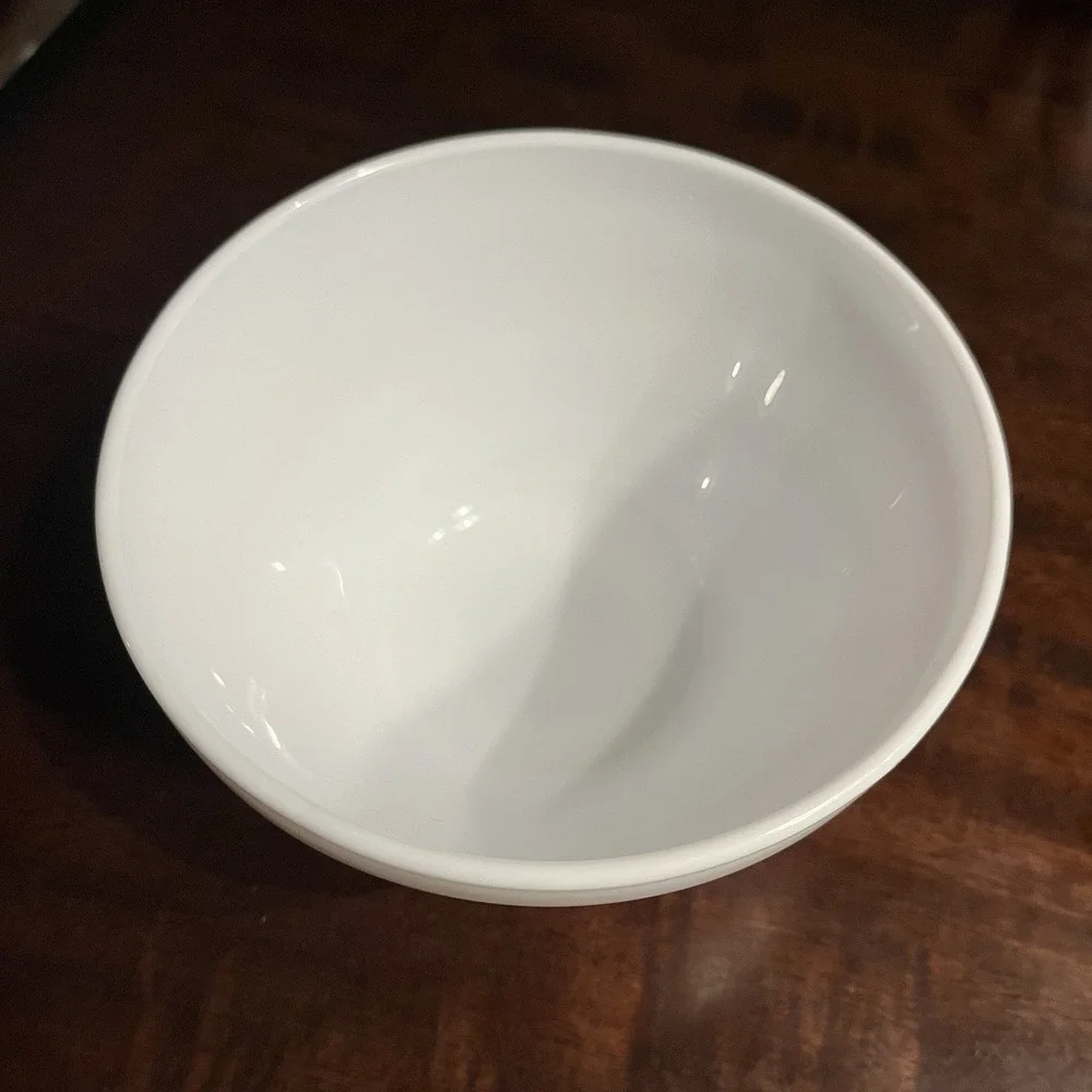Pyrex Vintage Charm SPOT ON Mixing Bowls Set of 2 Orange White Medallion Dot